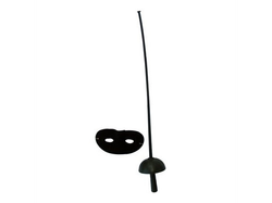 ESPADA FLORETE NEGRO C /ANTIFAZ UN