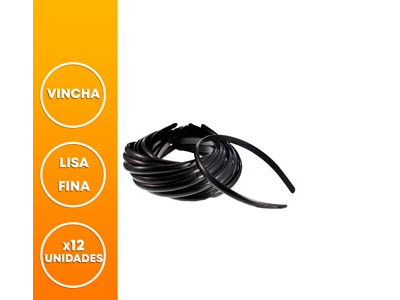 VINCHA LISA PARA ARMADOR BLANCA X 12 UN