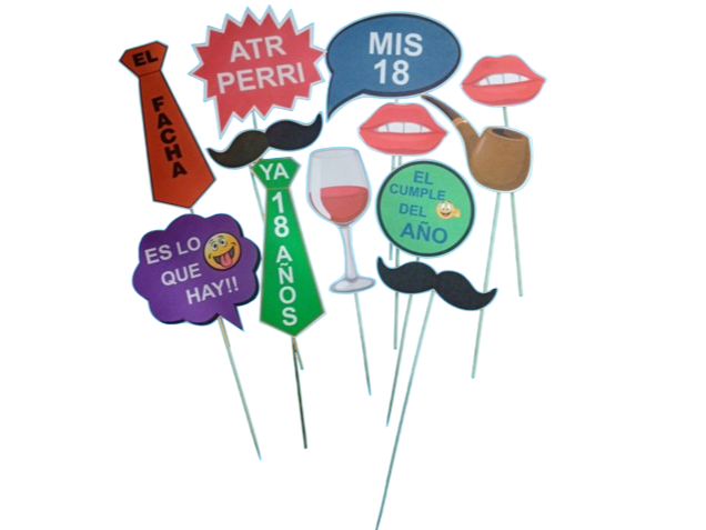 PROPS PARA FOTOS 18 AÑOS