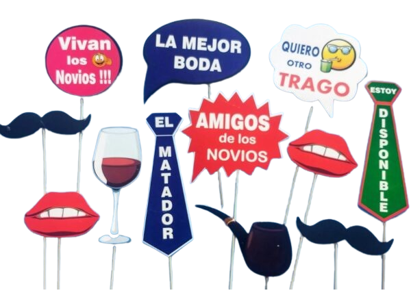 PROPS PARA FOTOS BODAS