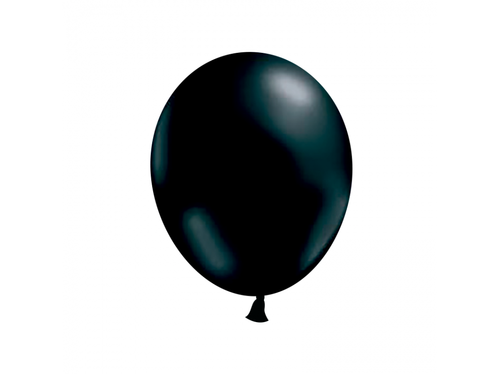 GLOBO NEGRO PERLADO GLOBOLANDIA 12" X 25