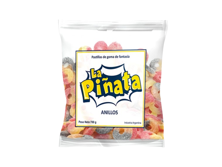GOMAS ANILLOS LA PIÑATA X 700 GRS