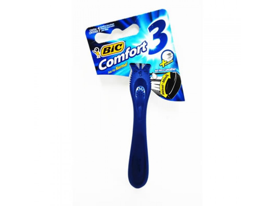 AFEITADORA BIC COMFORT 3 ACTION NORMAL X UNIDAD