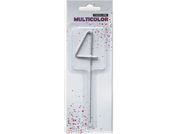 SPARKLERS N° 4 PLATEADO