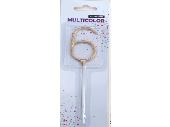 SPARKLERS N° 6 DORADO