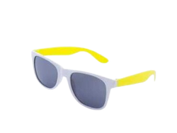LENTES BICOLOR BLANCO/AMARILLO X UN