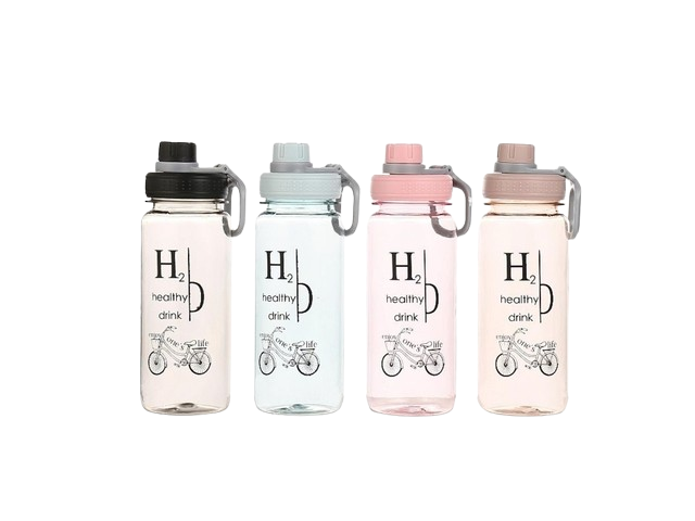 BOTELLA PLASTICA DEPORTIVA C/ PICO 800 ML