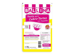 PASTA P/ CUBRIR TORTAS 500 GRS SABOR VAINILLA
