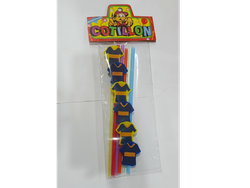 SORBETES CAMISETAS AZUL Y AMARILLO X 6 UN