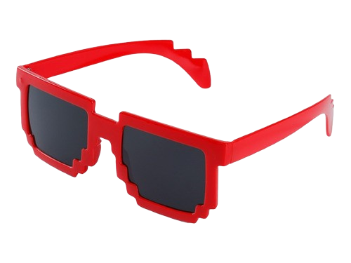 LENTES 8 BITS ROJOS