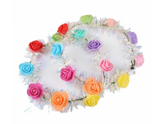 CORONA FLOR LED MULTICOLOR X UN