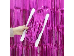 CORTINA HOLOGRAFICA FUCSIA 1X2