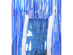 CORTINA HOLOGRAFICA AZUL1X2