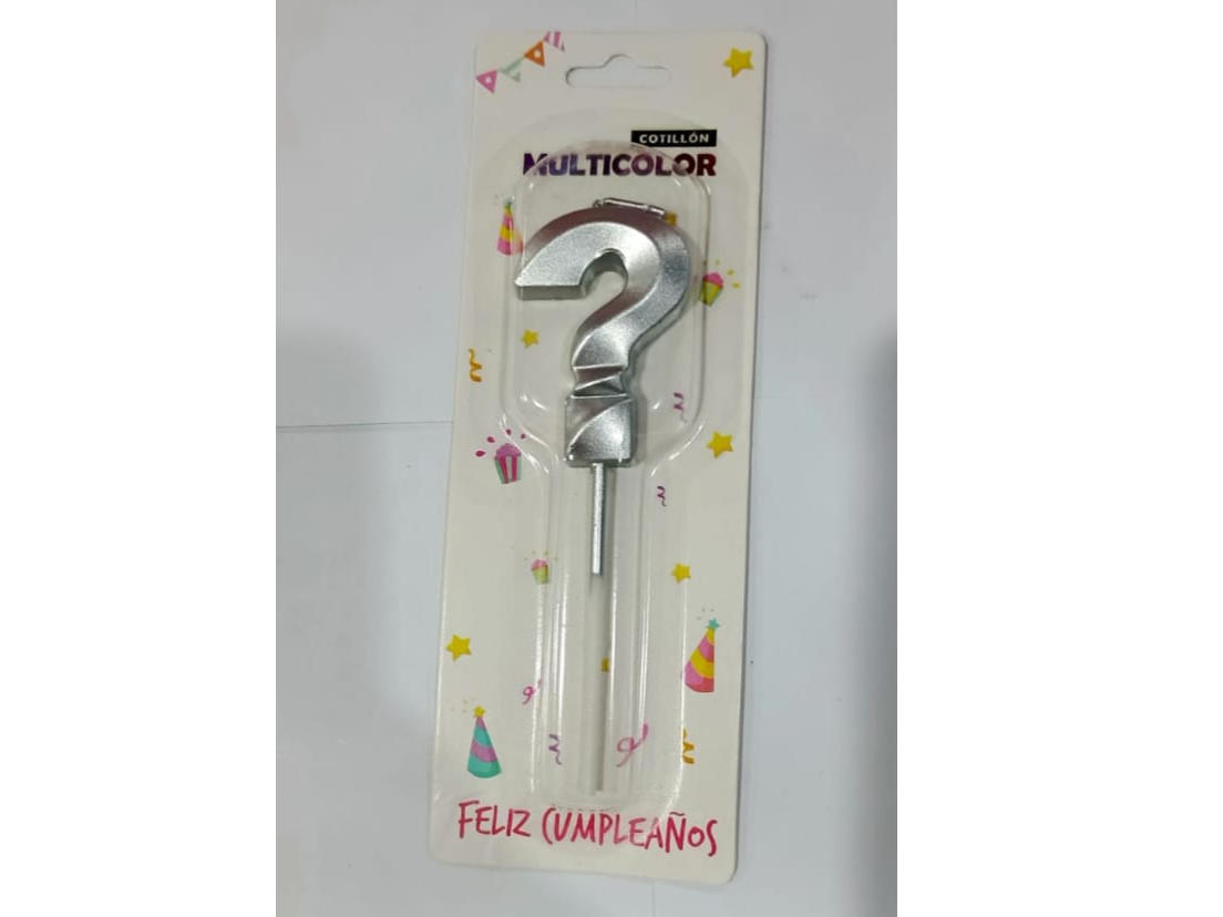 VELAS ? PLATEDA 5 CM X UN