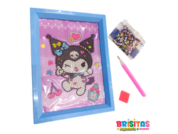 KIT PINTURA DE DIAMANTE GEMA CON CUADRO KUROMY