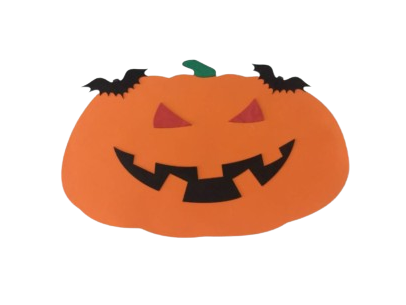 CARTEL GOMA EVA HALLOWEEN CALABAZA