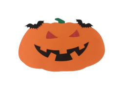 CARTEL GOMA EVA HALLOWEEN CALABAZA