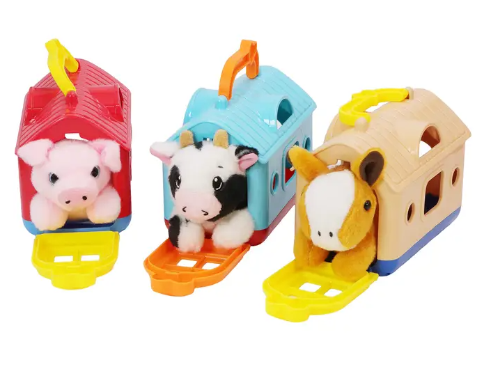 ANIMALES GRANJA PELUCHE X UN