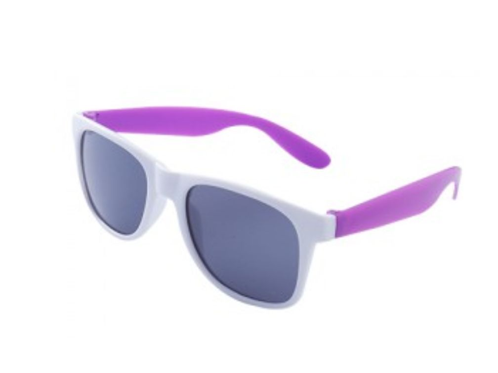 LENTES BICOLOR BLANCO/VIOLETA X UN