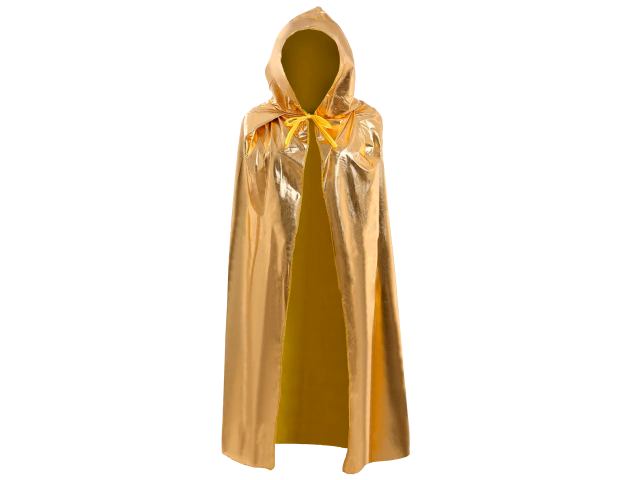CAPA DISFRAZ DORADA X UN