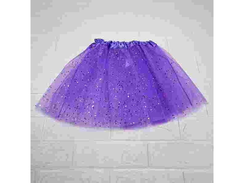 TUTU CON BRILLO LILA X UN