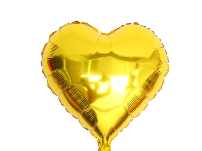 GLOBO MET CORAZON MINI 5" X UN