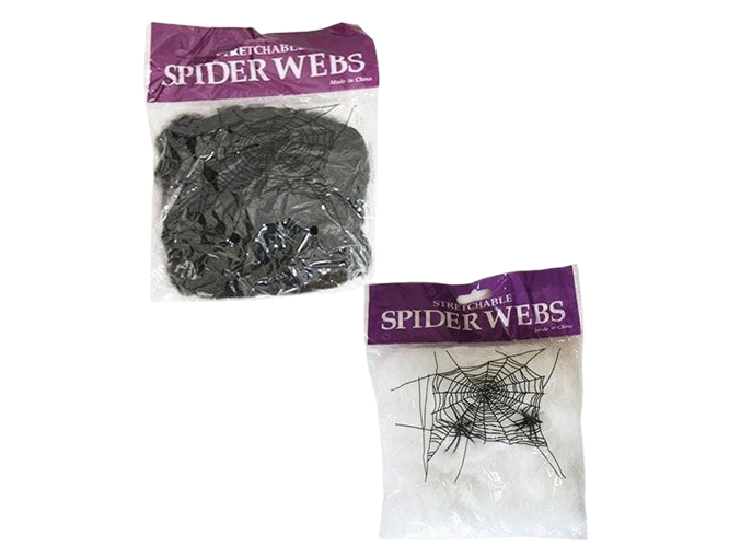 TELA ARAÑA 20 GRS BLANCA/NEGRA X UNIDAD