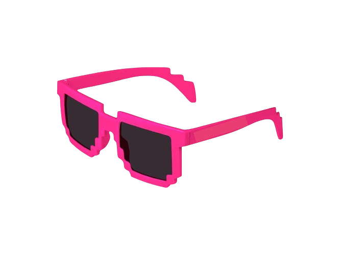 LENTES 8 BITS ROSAS