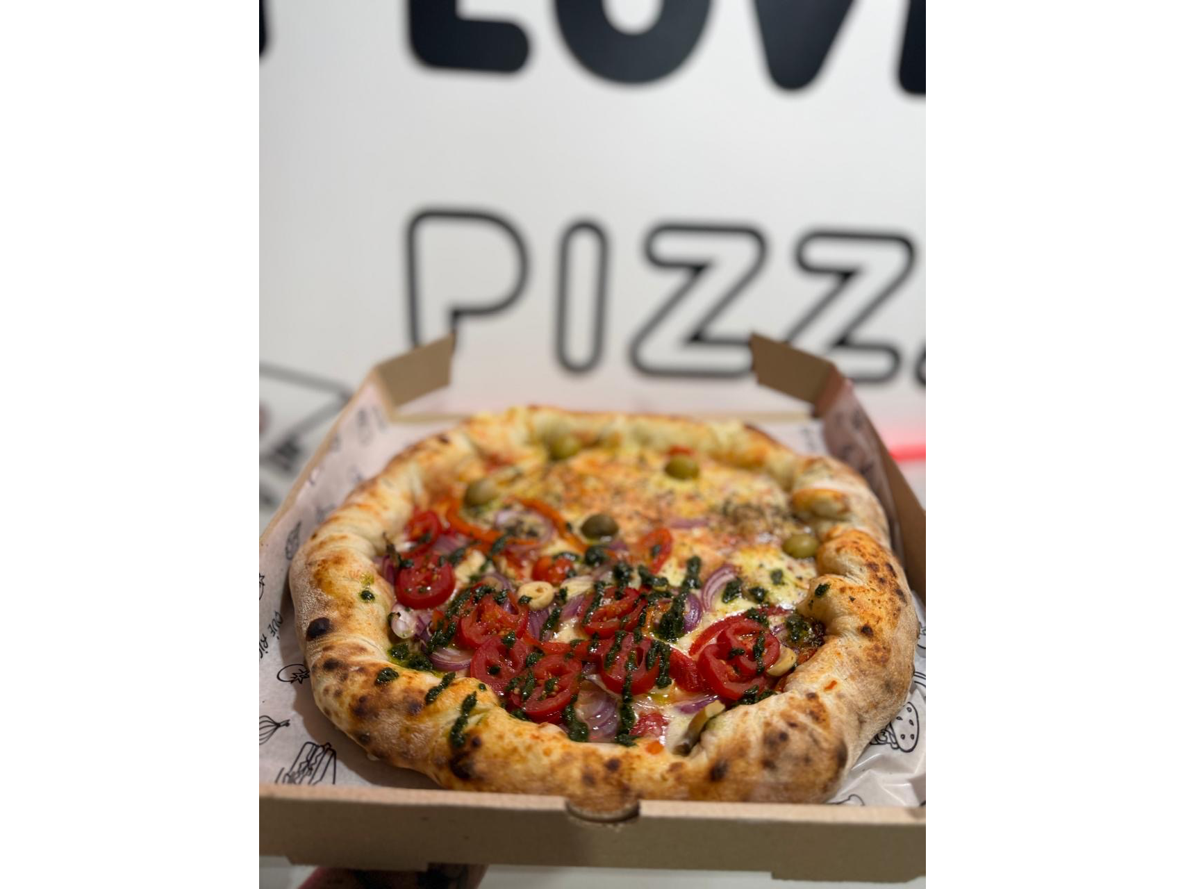 Mitad muzza mitad veggie