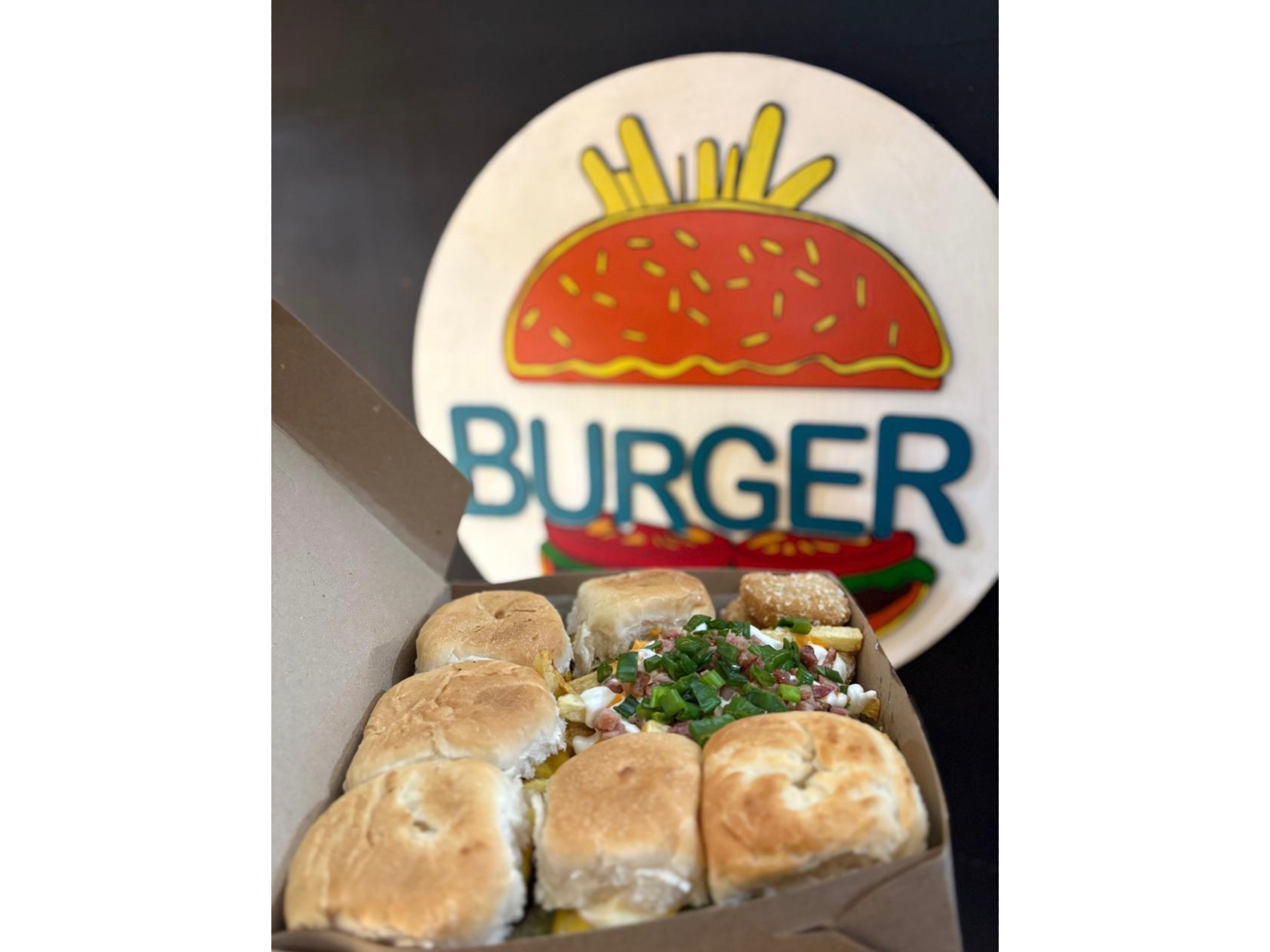 Tabla de mini hamburguesas