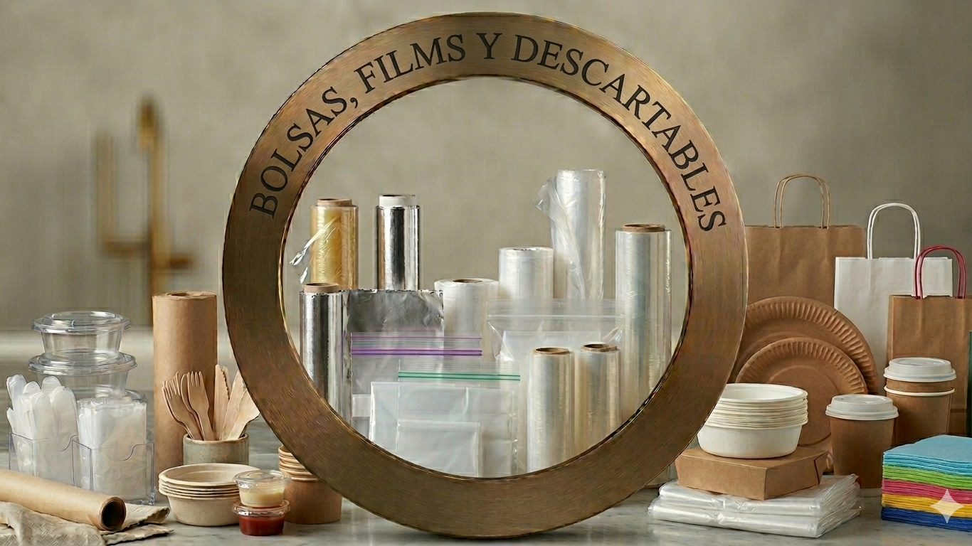 Bolsas, films y descartables