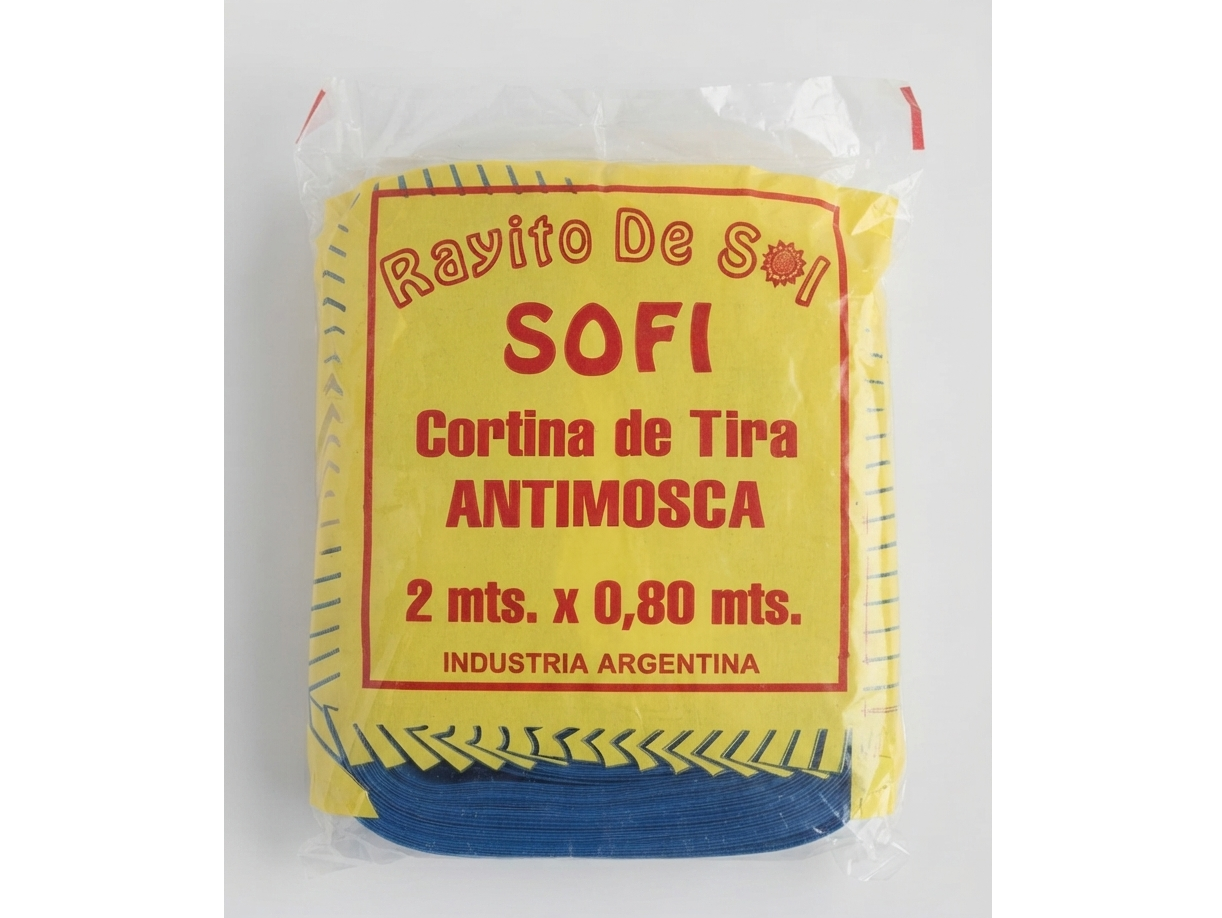 Cortina de tiras anti moscas 80 x 2m