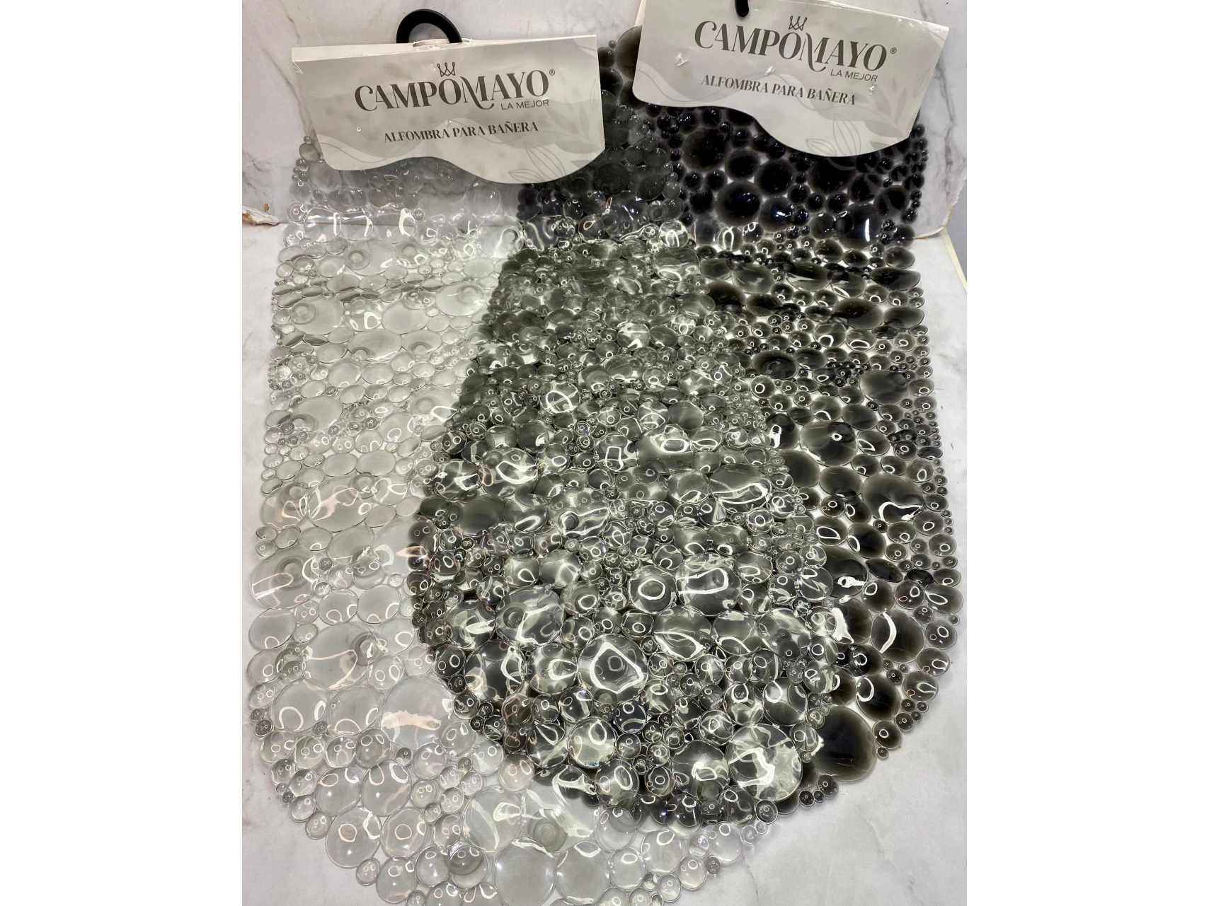 Alfombra antideslizante para baño (ostras)