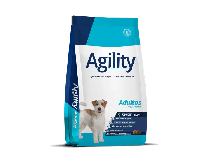 Agility Adulto mordida pequeña x kg