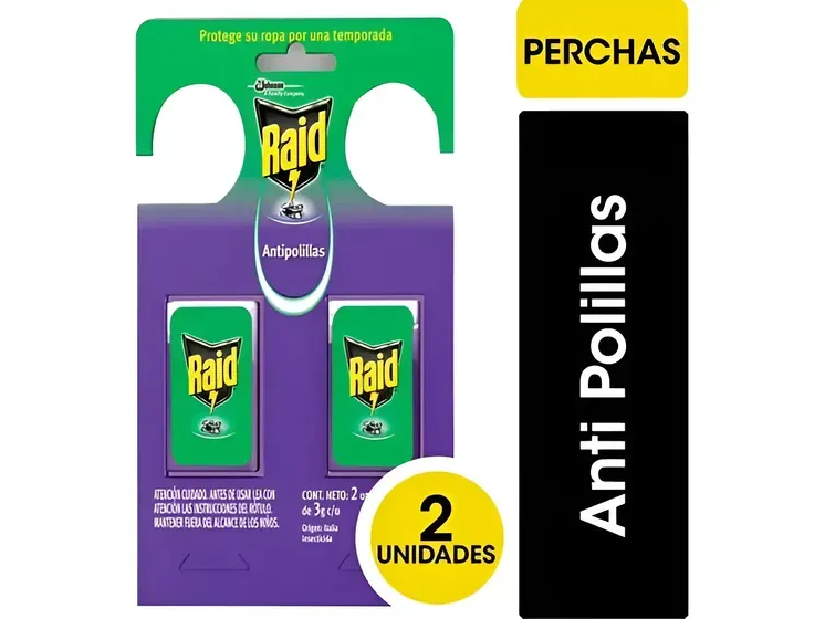 Percha anti polillas Raid