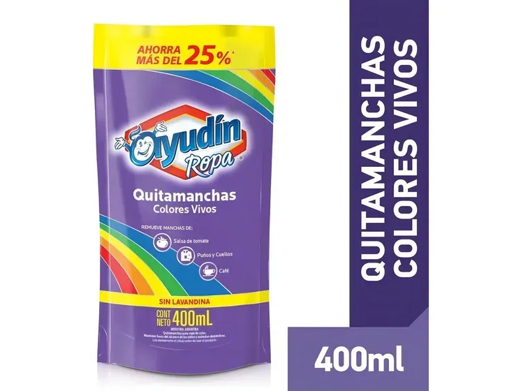 Quitamanchas Ayudín colores vivos