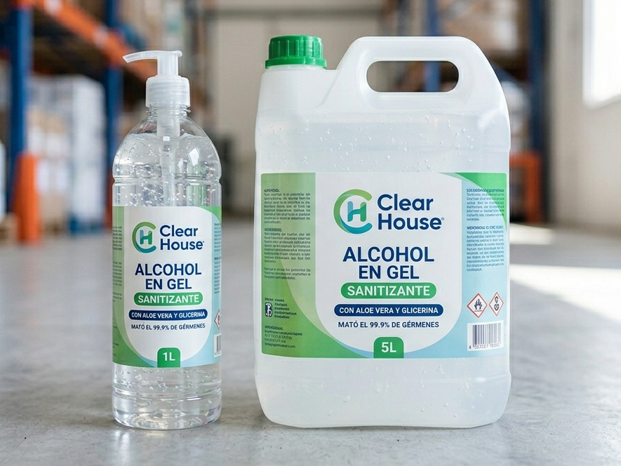 Alcohol en gel Clear House