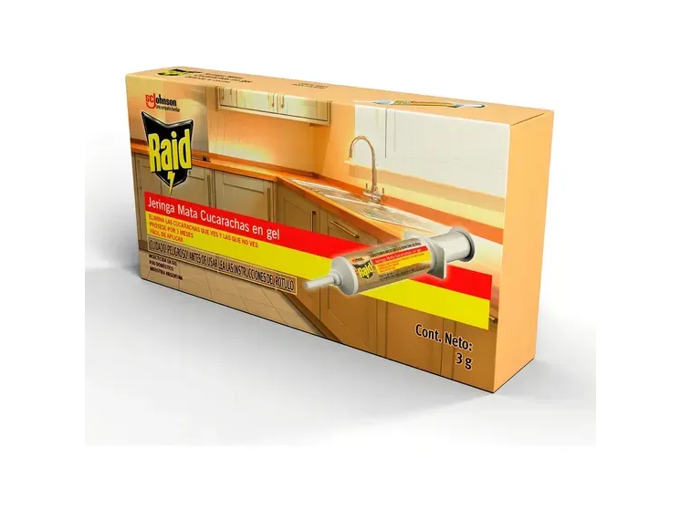 Raid Max  Jeringa  Cucarachicida Gel