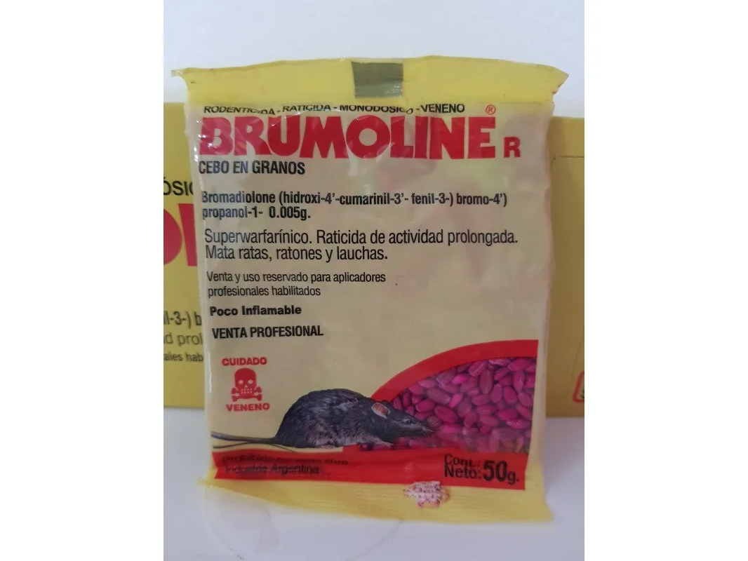 Raticida en granos Brumoline