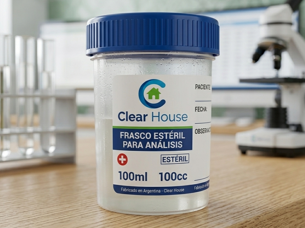 Frasco esteril Clear House