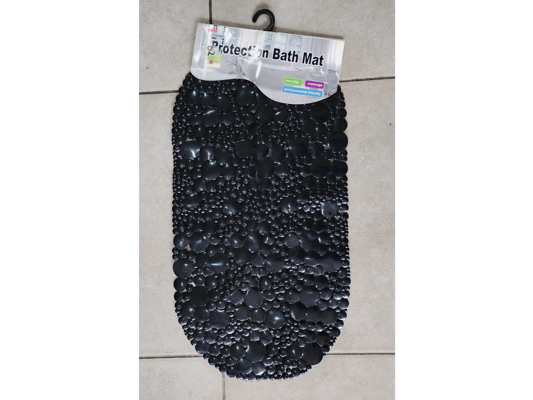 Alfombra antideslizante para baño (ostras)