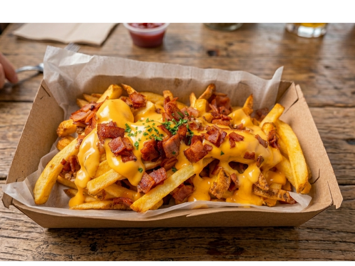 Papas cheddar & bacon