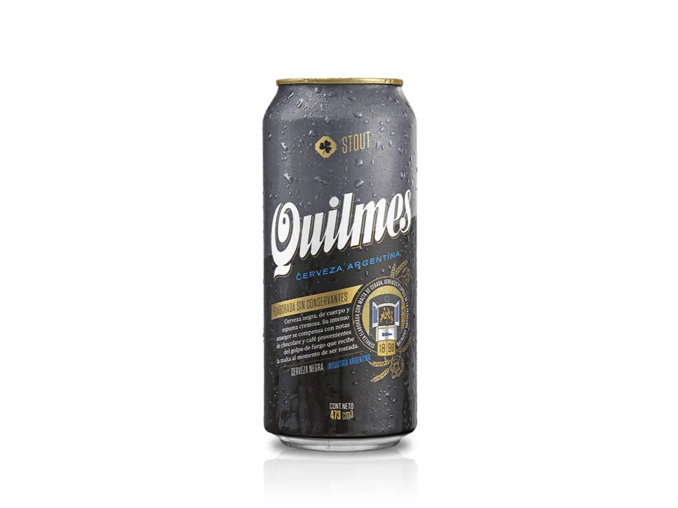Lata Quilmes Stout Negra 473cc