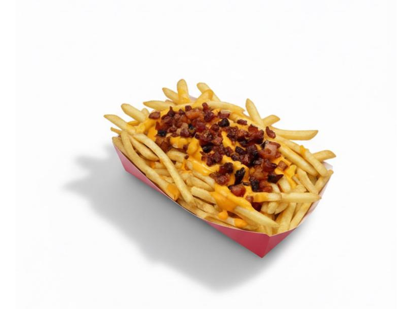 Papas cheddar y bacon