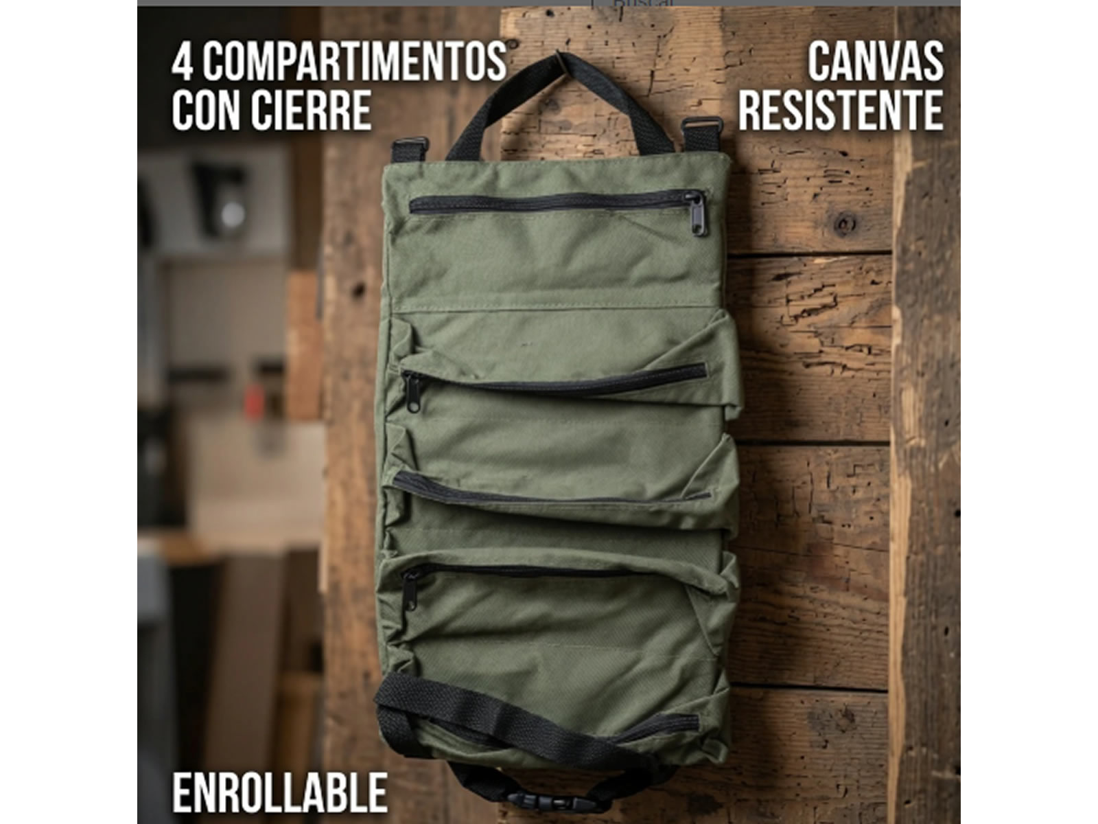 Bolso porta herramientas enrollable