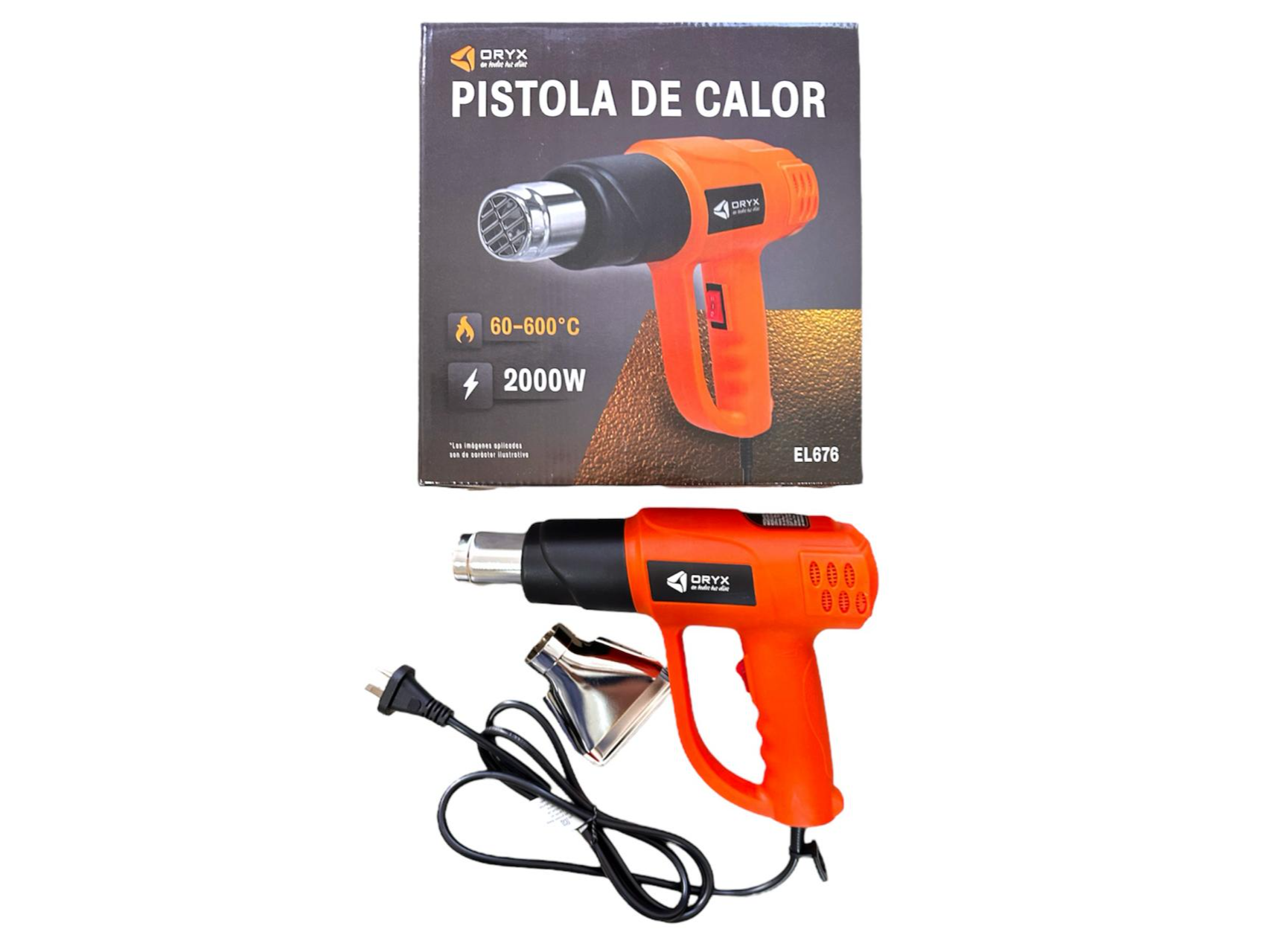 Pistola De Calor 2000w 600°c 2 Velocidades