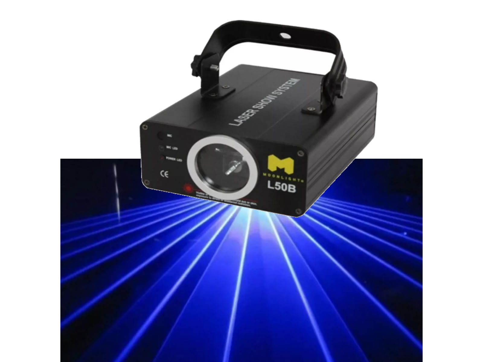 Laser Azul 100mw Efecto Fiesta Audioritmico Dj Moon L50b