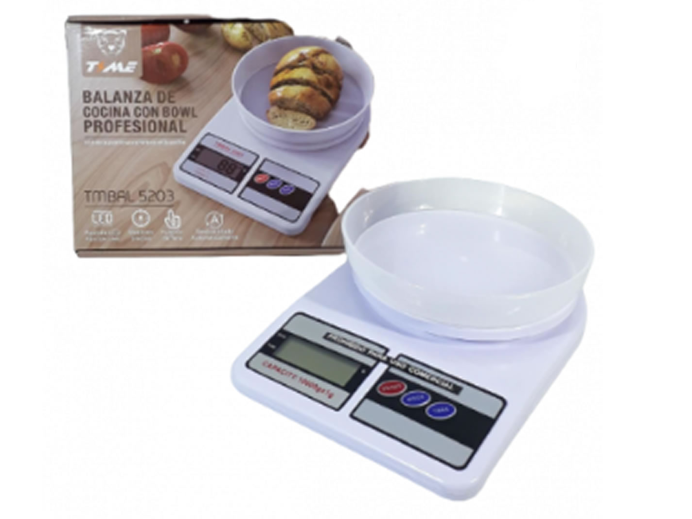 Balanza Cocina 10 kg con bowl