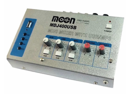 Consola Moon Mdj400 Usb Mixer 4 Canales Sonido Audio