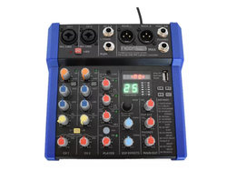 Consola Mixer Moon Mx4 4 Canales-usb 99 Efectos Bluetooth
